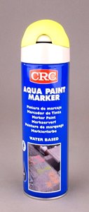 CRC AQUA PAINT MARKER FLUO YELLOW IN 500 ML AEROSOL