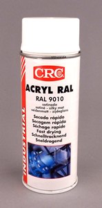 CRC ACRYL RAL 9010 SATIN WHITE IN 400 ML AEROSOL