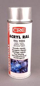 CRC ACRYL RAL 9006 WHITE ALUMINIUM IN 400 ML AEROSOL