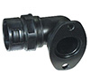 PLIOQUICK 23 90° WF BLACK 90° FLANGED ELBOW GLAND