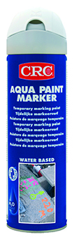 CRC AQUA STRIPING PAINT WHITE IN 500 ML AEROSOL