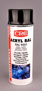 CRC ACRYL RAL 9005 GLOSS BLACK IN 400 ML AEROSOL